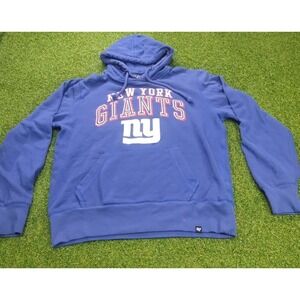 New York Giants Football Hoodie Mens Small‎ Purple '47 Brand Fleece Lined